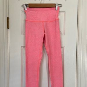 Beyond Yoga Orange / Pink Highlighter Legging